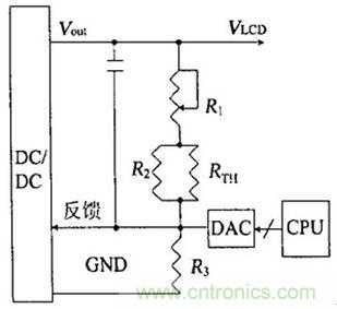 溫度補償/ 對比度調節電路