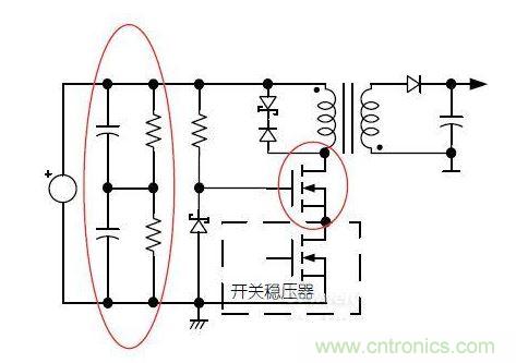 MOSFET與開關穩壓器采用共源共柵配置的高壓輸入開關電源