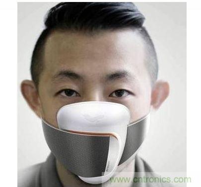 Frog Design 開發了一款可搭配手機應用程序使用的智能口罩概念原型，內建粒子傳感器，能警告使用者何時該戴上口罩
