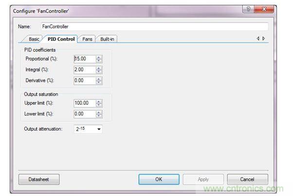 用于PSoC 3、PSoC 4與PSoC 5設計的PSoC Creator風扇控制器設計向導