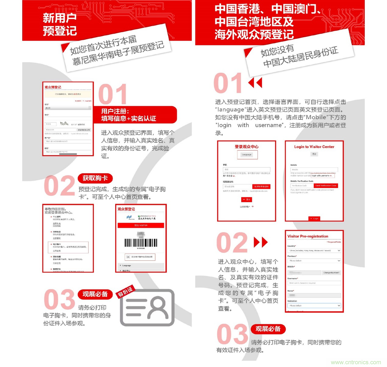 2020慕尼黑華南電子展觀眾預登記通道開啟！