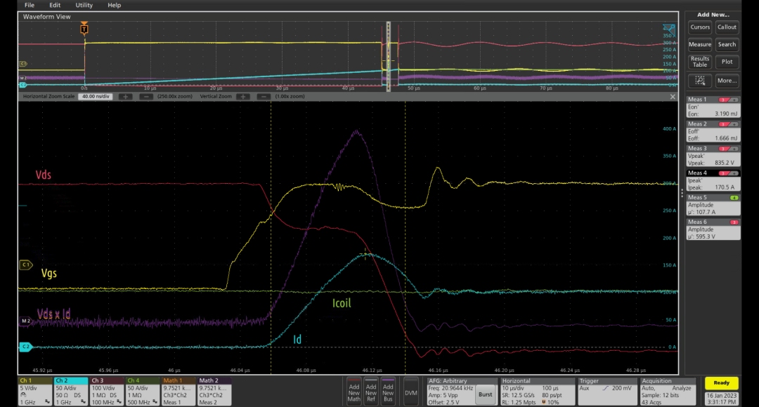 使用MSO 5/6內置AWG進行功率半導體器件的雙脈沖測試 使用MSO 5/6內置AWG進行功率半導體器件的雙脈沖測試