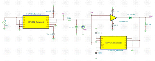 基于MPY634的有效值電路設計 基于MPY634的有效值電路設計